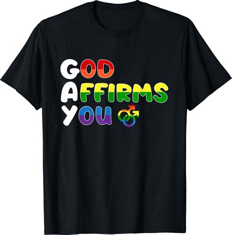 Gay Lgbt Pride Month Gays Lesbians G A Y S God Affirms You T Shirt Walmart