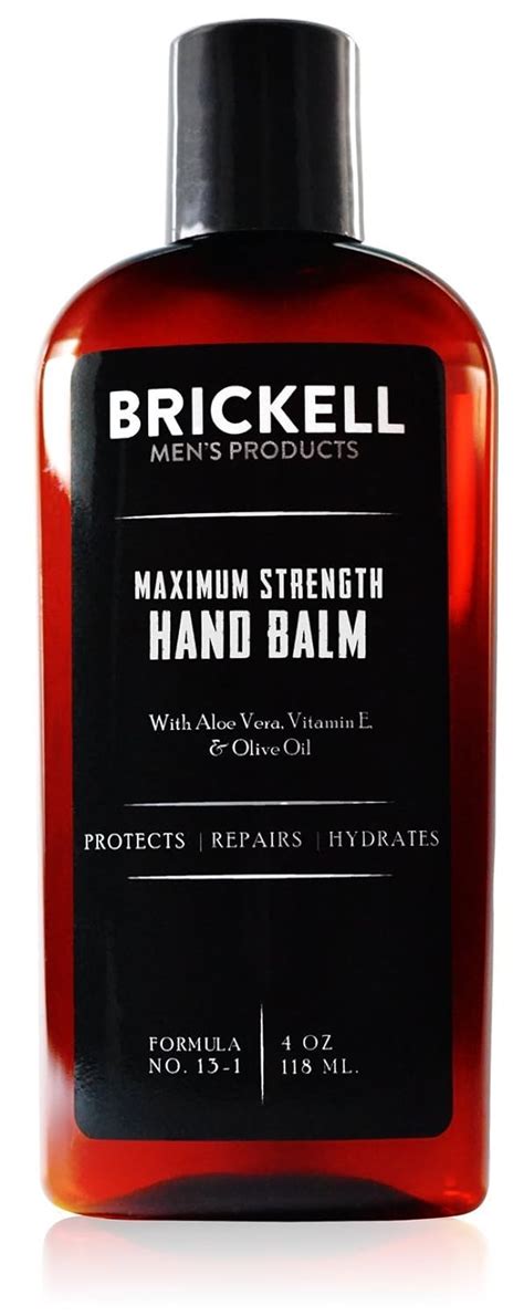 Brickell Mens Maximum Strength Hand Lotion For Men Natural And Organic Fast