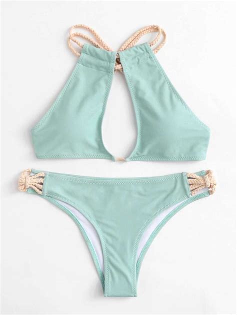 Braided Strap High Leg Bikini Set Artofit