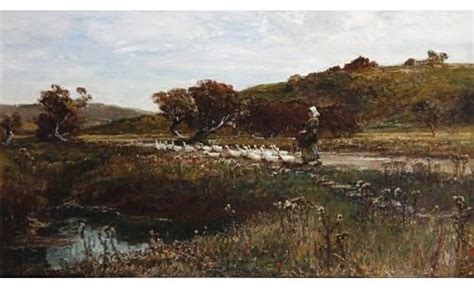 Artwork Replica Landscape With Peasant By Edwin Ellis