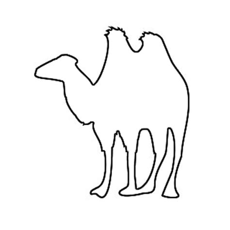 Fun Camel Outline - Camel Black & White Coloring Page