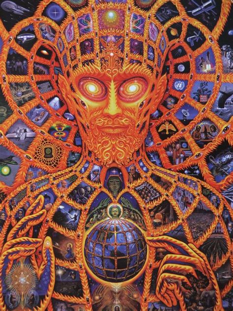 Psychedelic Spirit Paintings Alex Grey Art Gallery Third Monk