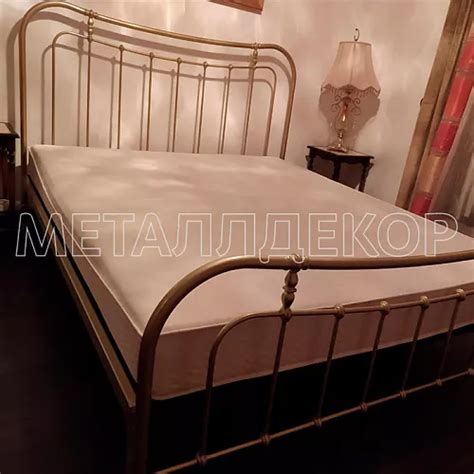 Купить кованую кровать металлическую в стиле лофт «Мальта» в Москве