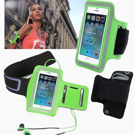 Green Waterproof Sports Running Armband Case Workout Armband Holder ...