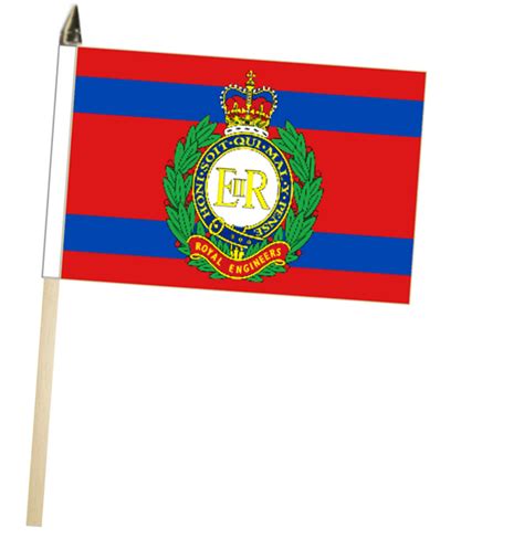 British Army Royal Engineers Corps Large Hand Waving Flag