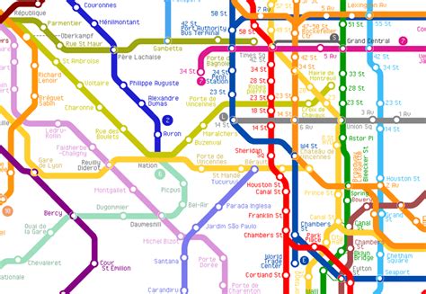 Un mapa que conecta todas las estaciones de metro del mundo Geografía