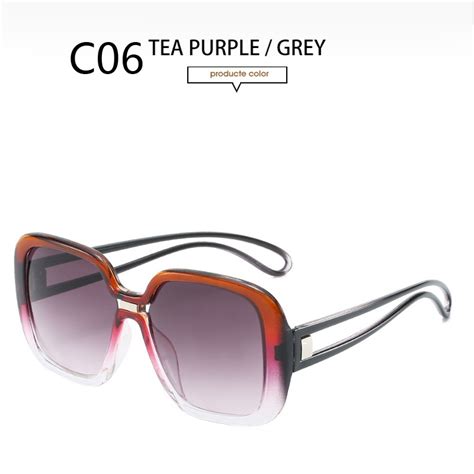 Gafas De Sol Cuadradas Retro De Montura Grande Para Mujer Uv