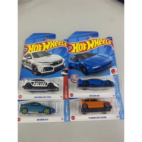 Hot Wheels Honda Civic Type R Acura Nsx Honda Civic Turbo Honda Crx Japan Card Shopee Malaysia
