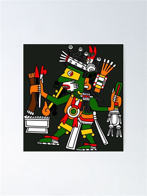 Macuil Tochtli Poster By Gwendal Redbubble