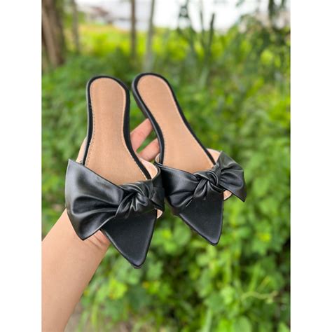 Rasteirinha Rasteira Sandália Bico Fino Preto Branco Nude Luxo Top