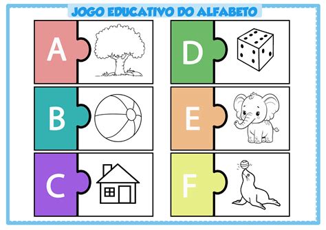 Jogo Do Alfabeto Para Imprimir - Jogo educativo do alfabeto grátis para imprimir-ESPAÇO EDUCAR