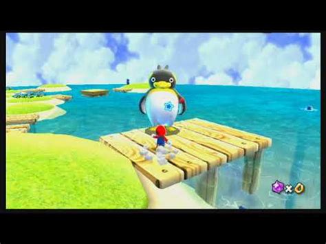 Super Mario Galaxy Beach Bowl Galaxy Passing The Swim Test Youtube