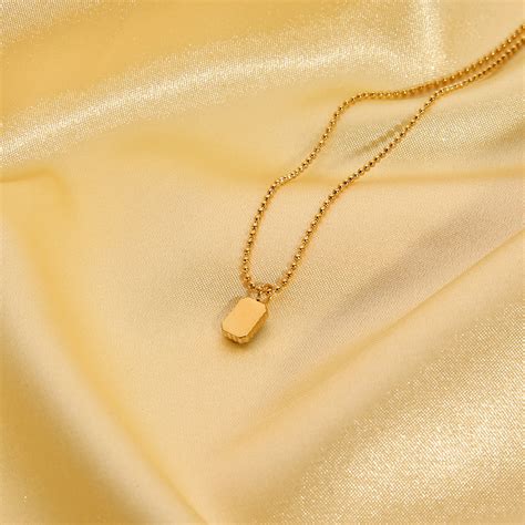 Suxuan Jewelry 316l Stainless Steel Pendant Necklace 18k Gold Plated