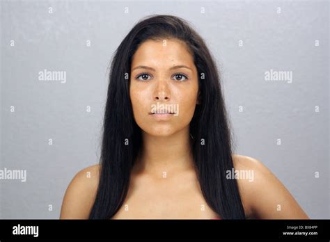 Beautiful Teen Latina Headshot Stock Photo Alamy