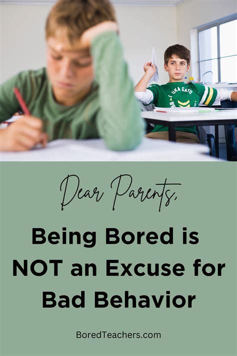 Dear Parents, Being Bored is NOT an Excuse for Bad Behavior