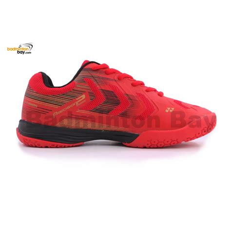 Yonex Precision 2 Redblackgold Badminton Shoes In Court With Tru