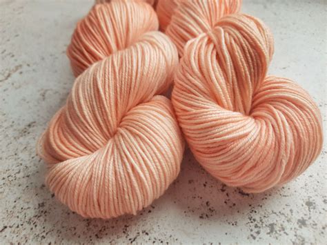 Peach Dk Superwash Merino Coral Sport Variegated Yarn Light Worsted