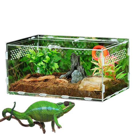 Buy Acrylic Reptile Breeding Box Snake Feeding Breeding Box