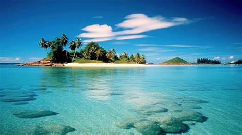 Premium Ai Image Emerald Tropical Ocean