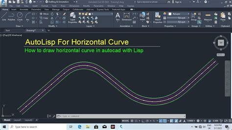 Autolisp For Horizontal Curve How To Draw Horizontal Curve In Autocad