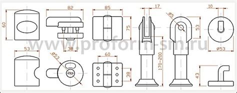 Фурнитура для сантехнических туалетных перегородок