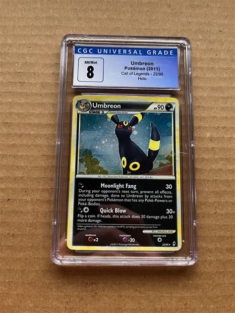 Umbreon 2295 Holo Pokemon Call Of Legends Cgc 8 Values Mavin