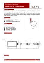 Transductor de presión de galga extensométrica PT124G 128 Shanghai