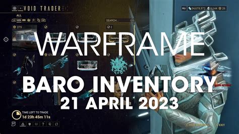 Baro Ki Teer Warframe Location Inventory 21 April 2023 Xbox One