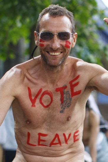 Nude Protester Vote Leave Written On Editorial Stock Photo Stock Image Shutterstock