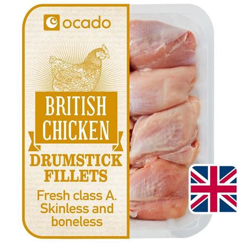 Ocado British Chicken Drumstick Fillets Boneless 500g From Ocado