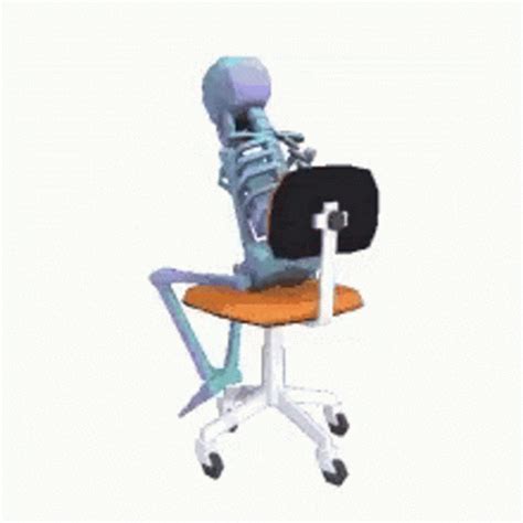 Skeleton Chair GIF - Skeleton Chair Spinning - Discover & Share GIFs