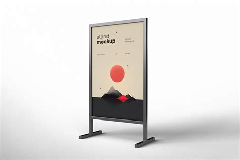 Billboard on a Stand Mockup - Mockup World