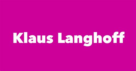 Klaus Langhoff - Spouse, Children, Birthday & More