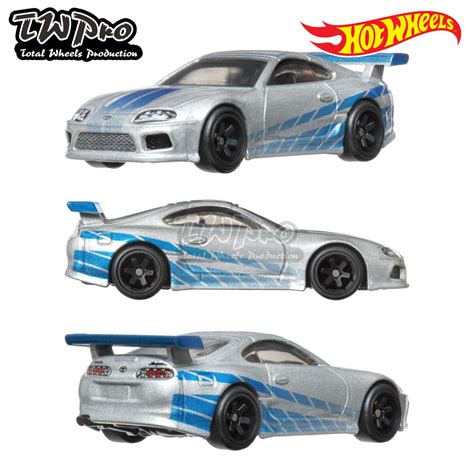 Hot Wheels Premium Toyota Supra Fast Furious Silver Tampo R Brian Loose Original Twpro
