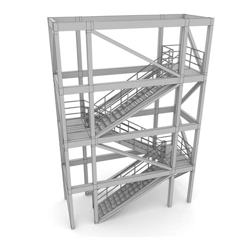 3d Stair Tower Modular Turbosquid 1376752