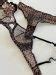 Lingerie Leopard Printed Transparent Push Up Lace Underwire Bra And
