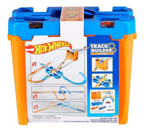 Hot Wheels Track Builder Caja Acrobacias Deluxe Mattel Cuotas sin interés