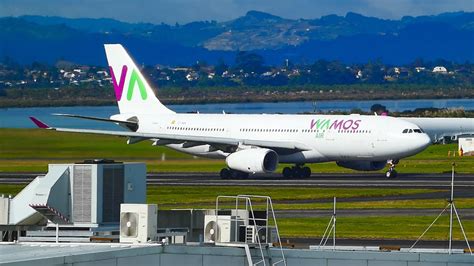 Wamos Air Airbus A330 243 Departing Auckland Airport Runway 23 Heading