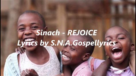 Sinach Rejoice Lyrics Youtube