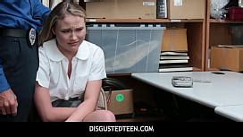 Tight Blonde Teen Is Stripped And Filled With Stiff Cock By Pervert Security Guard Shoplyfter