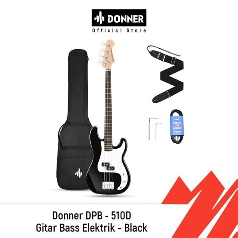 Jual Donner Dpb D Gitar Bass Elektrik Black Shopee Indonesia