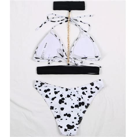 Cow Print Bikini The Cow Print Bikini Sexy Women Swimwear Set Cow Print Shop