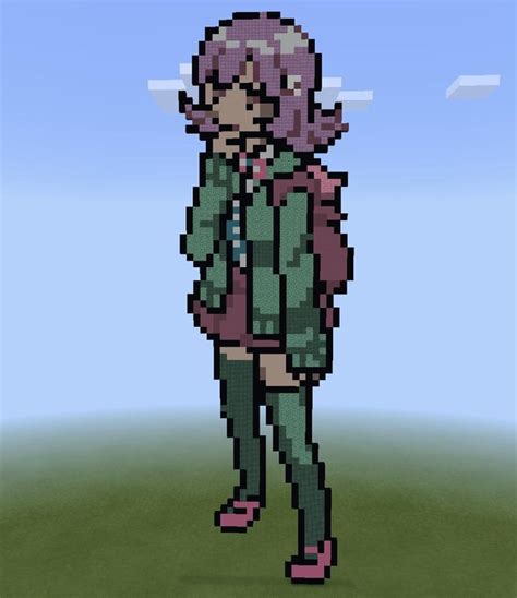 Minecraft Chiaki Nanami Pixel Source Postpixel