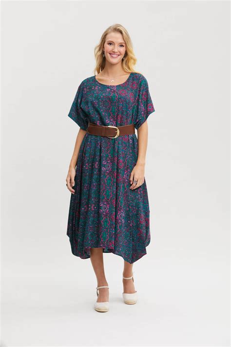 Robbie Dress In Greek Print Rasaleela