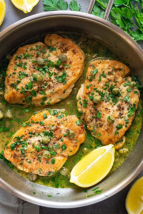 Lemon Caper Chicken Foodtasia