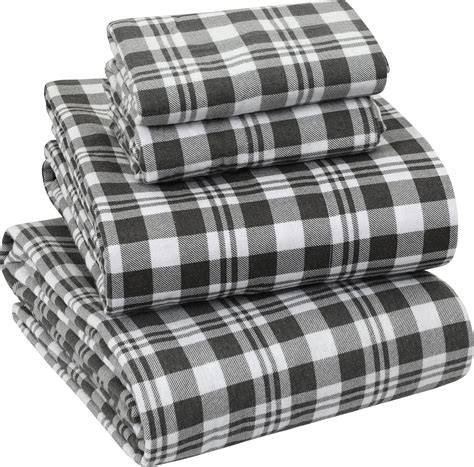 Amazon.com: Sleepdown 100% Cotton Flannel Sheets - Super Soft