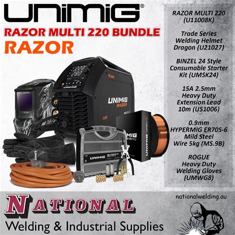 Razor Multi 220 Bundle Unimig Pk11092