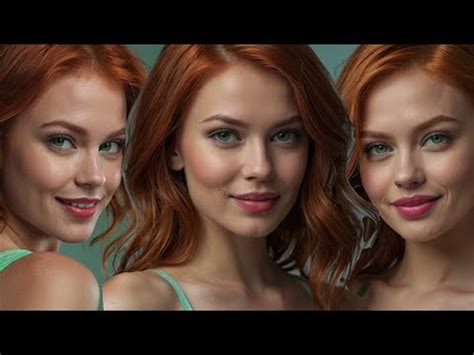 Ai Lookbook 19 Redhead Model Lingerie Photoshoot YouTube