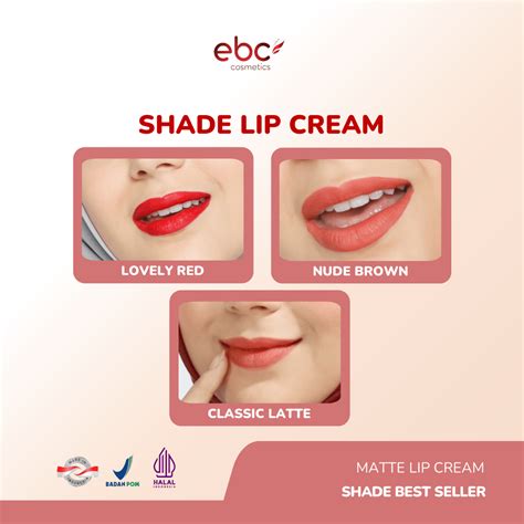 Jual EBC Matte Lipcream Ringan Tidak Lengket Nude Lipstick Moisture Ink Liquid Ombre MakeupTahan