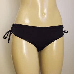 Adjustable Tie Sides Bikini Bottoms Low Rise Hip Hugger Swimwear